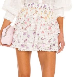 Loveshackfancy Abrielle mini skirt